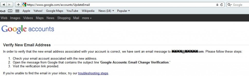 Google Email Change Instructions