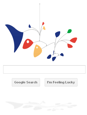 Alexander Calder mobile Google Doodle