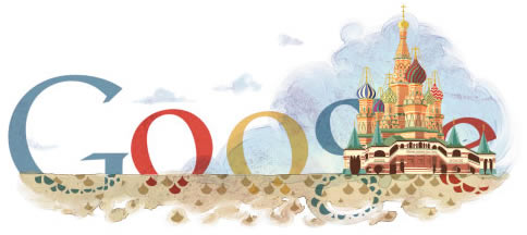 St Basil's Cathedral Google Logo