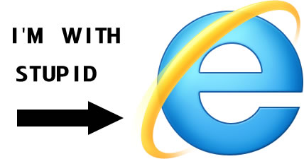 Proof that IE users are stupid