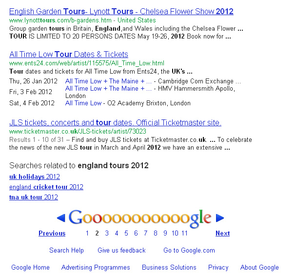 Google Search Results Another Types of Links