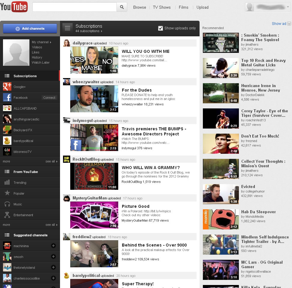 New YouTube Layout Marketing Blog